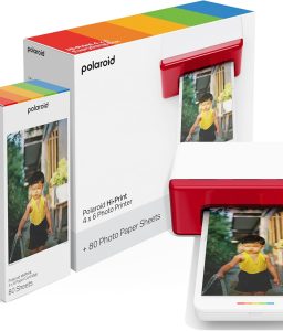 Hi-Print Bluetooth 4x6 Photo Printer + Photo Paper Bundle (80 Sheets Included) (6552)
